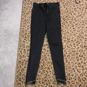 High rise express black jeans